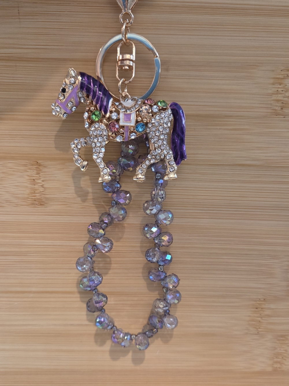 🐴✨ LUXURY Jeweled Horse Bag Charm Keychain ✨🐴